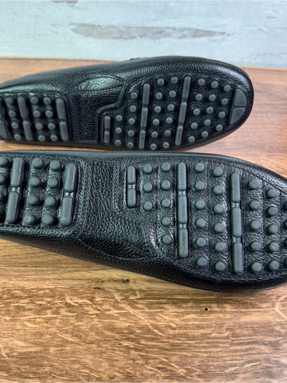 New In Box, Cole Haan Grant Canoe Penny Loafers Black Pebbled Leather 12 W. - Picture 5 of 9